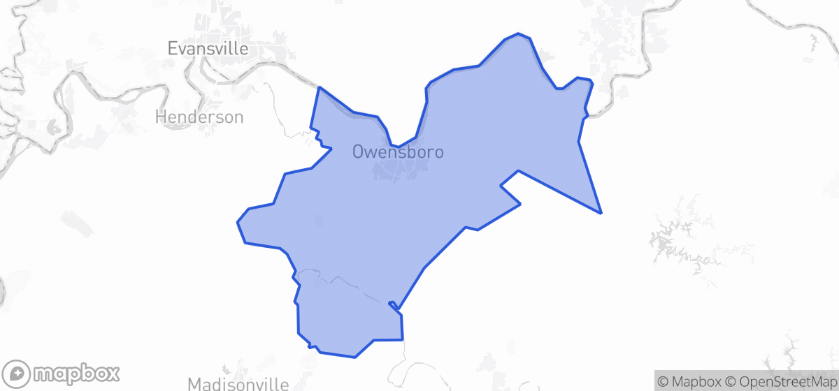 Map highlighting Senate District 08 in Kentucky
