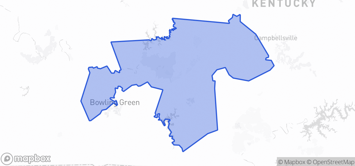 Map highlighting Senate District 09 in Kentucky